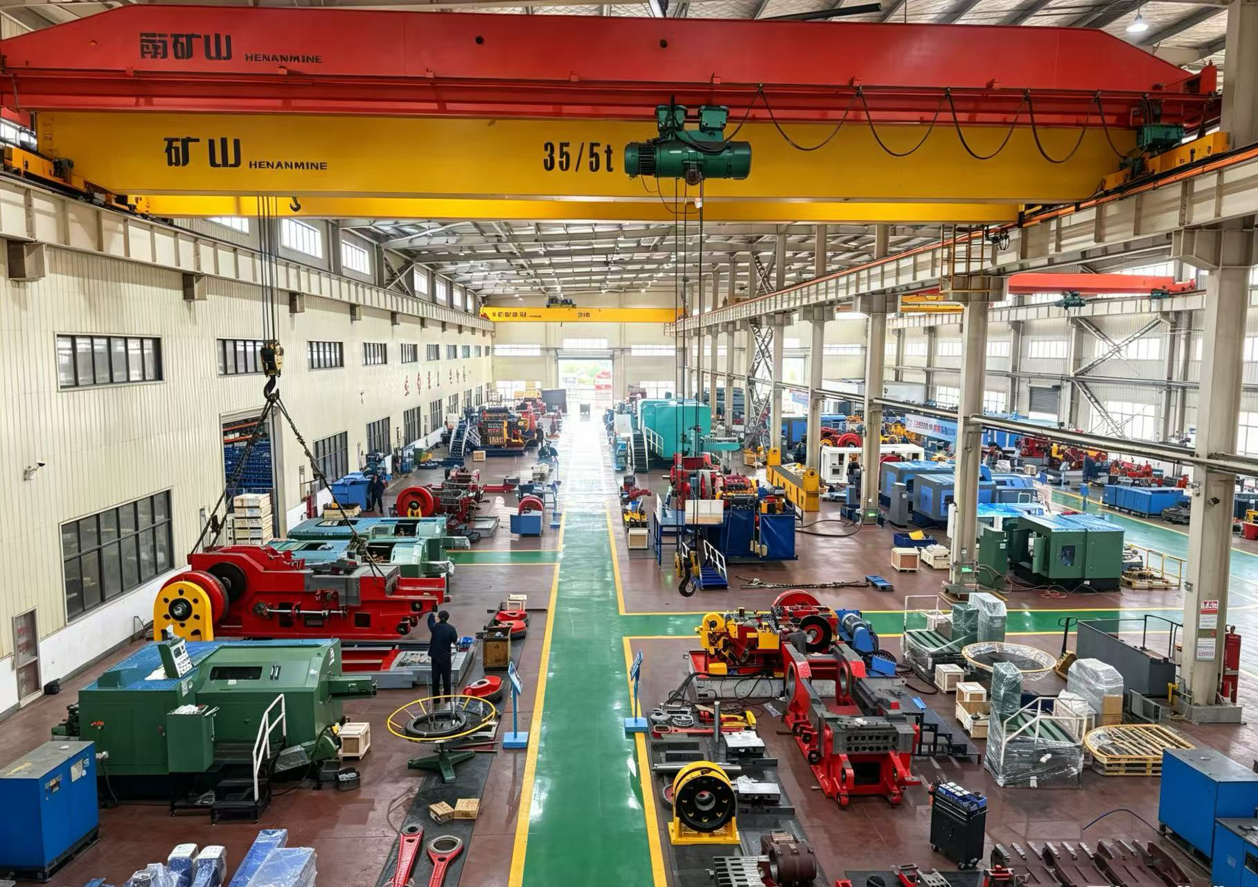 Cold header assembly workshop interior